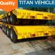 Titan low bed trailer 100 ton,low bed truck trailer,4 axle 100 ton low bed trailer dimensions