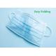 Blue Earloop Non Woven Surgical Mask Prevent Air Pollution N99 Material