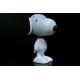 3 Inch Tall Plastic Toy Figures Snoopy Figurines Collection White Color