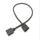 Rgb Led Extension Cable Black Colour 5m Length 2*0.3mm 4 Pin