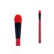 50mm 6g Makeup Blending Brush Bright Red Nylon Hair Wooden Handle