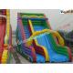 Colorful Commercial Inflatable Water , Giant Inflatable Race Slide For Children