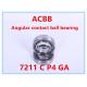 7211 C P4 GA    Angular Contact Ball Bearing