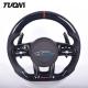 Mercedes Real Carbon Fiber Leather Steering Wheel 350mm Automotive Parts