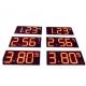 Outdoor 16'' Led Fuel Price Signs , Led Gas Price Display Waterproof