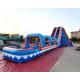 Quadruple Stitching Outdoor Inflatable Water Slides For Amusement Park