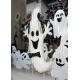 Outdoor Metal Halloween Ornaments Garden Statues Lifelike Ghost Plug In