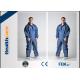 Breathable Disposable Coveralls Protective Suit With Hood And Boot Cover Acid Resistant