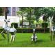 Contemporary Metal Deer Sculptures , Abstract Metal Lawn Sculptures Street Decoration