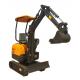 Garden 1.6T Mini Crawler Excavator Machine Displacement 23.3 L / Min