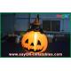 Durable Halloween Inflatable Holiday Decorations Pumpkin Cat With Led Lighting