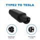 32A 250V AC EVSE Adapter IEC 62196-2 Type 2 To Tesla Adapter For MODEL S/3/X/Y