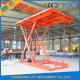 Rectangular Tube Checkered Iron Hydraulic Car Lift For Home Basement