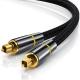 Professional Toslink plastic optical cable Black nylon braid Fiber Optical Digital Audio Cable With Gold Plated