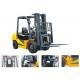 2500kg Four Wheel Gasoline LPG Forklift Gas Powered With Three Stage Mast Lift