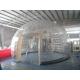 Outdoor Inflatable Transparent Bubble Tent , PVC Hand-made Clear Dome Tent