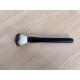 Popular Black  Handle Makeup Powder Brush With Aluminium Ferrule