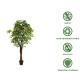 Fire Retardant Artificial Cherry Tree Living Room Match Spring Feel 190cm