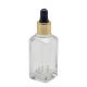 Frosted Glass Black 15ml Essential Oil Bottle With Dropper