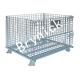 2 X 2 Wire Mesh Storage Boxes , Wire Folding Bulk Containers 4000 Lbs Capacity