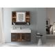 Modern Luxury Wall Hung Floating Bathroom Vanity Units Cabinet HD Smart LED Silver Mirror