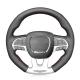 Hand Sewing Artificial Leather Steering Wheel Cover for Dodge SRT Challenger Charger Durango 2015-2021 Jeep Cherokee Trackhawk