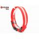 LED Light Nyon Adjustable Pet Dog LED Collar Leash Polyster Size 3 Red Color