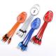 Portable Nylon Fast Charging 17cm Keychain USB Cable With LED Light