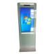Bank 10 Infrared LCD Touch Screen Kiosk Stand 43 With LED Stripes Decoration