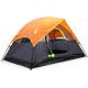 Portable PU1000mm 2 Room 2 Person Outdoor Tent For Camping