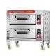 1330x840x1340mm Multifunctional 2 Deck 4 Trays Gas Bread Pizza Industrial Baking Oven
