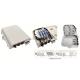 Optical Fiber Distribution Box 227X181X54.5mm,wall-mounted(Indoor&outdoor),IP65,8SC/8duplex LC/1X8 splitter