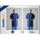 Economical Lint Free PP Disposable Lab Coats With Knitted Collar and Velcro