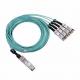 40G AOC Active Optical 10m HDMI Cable QSFP+ To 4x10G SFP+ Breakout IEC 60794