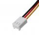 Molex Connector 22-23-2031 To 22-01-3037 3-POS Fan Header Male Pins 2.54mm Pitch 22AWG Hook-Up Wire Cable