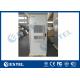 Single Wall  Outdoor Telecom Cabinet Galvanized Steel IP55 One Compartment With PDU