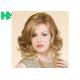 Blond High Temperature Fiber Side Part Wave Synthetic Hair Wigs For Women
