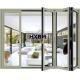 EPDM External Aluminum Folding Doors 12A Glass 75mm Depth