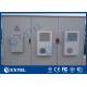 IP55 Outdoor Power Cabinet Three Bay Telecommunications Shelter With Air Conditioner Cooling