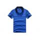 Knitted Embroidered Men's Work Polo Shirts , Short Sleeve Plain Women's Polo Shirts