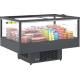 Dual Temperature Panoramic Island Freezer Open Top Switchable
