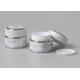White Plastic Cosmetic Jar , Makeup Moisturiser Small Ointment Containers 50g