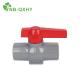 Supply Water Blue Plastic UPVC PVC Octagonal Ball Valve with Long Handle and Base