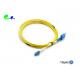10M LC UPC to SC UPC Single Mode Fiber Patch Cable Duplex LSZH Yellow Zipcord Patch Cord