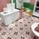 Red And Green 200x200mm Durable Indoor Floor Tile For Bathroom And Grade AAA Ceramic Rustic Tiles For Living Room