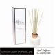 White Color Bottle Home Reed Diffuser With Hot Stamping / Frost Printed