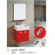 Walnut color designer bathroom vanities , wall mounted vanities for small bathrooms