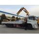 DFL1130 Heavy Duty Crane Truck / 8x4 Crane Truck With 260 Hp Horsepower