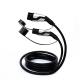 Portable Type 2 Electric Vehicle Charging Cable LEC 62196-2 Type Plug Connector Black