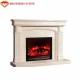 Easy Installation White Marble Fire Surround Classic Design For Indoor Decorative